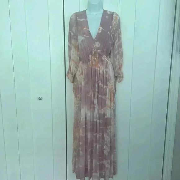 YFB Young Fabulous & Broke Sheena Tie Dye Maxi Dress Small - Picture 2 of 11